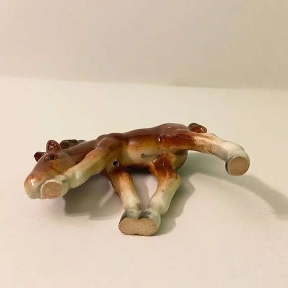 Vintage Small German Horse Figurine 2.5 Inch Long Made in Germany Figure - Picture 8 of 13